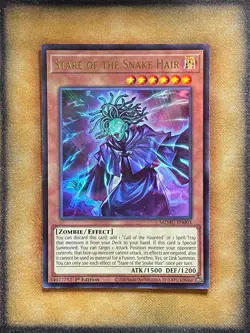 Yugioh Stare of the Snake Hair MZMU-EN003 Ultra Rare 1st Ed NM - Image 1