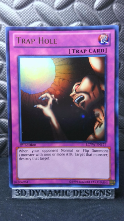| Yugioh Trap Hole LCYW-EN177 1st Ultra Rare Collection Yugis World NM- 🔥 | - Image 1