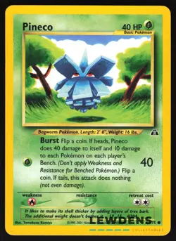 Pineco - 61/75 - Common - Neo Discovery - Pokemon Card - Image 1
