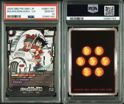 PSA 10 Bulma / Son Goku SB01-057 2025 Dragon Ball Fusion World Card Japanese - Image 3