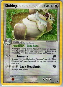 Slaking 15/107 Holo Deoxys - Pokemon Card - LP - Image 1