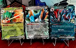 Pokemon TCG - 3 Card Lot EX Double Rare Holo: Decidueye - Cobalion - N's Zoroark - Image 1