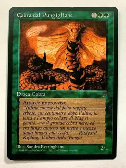 COBRA DAL PUNGIGLIONE Legends Italy/Italian 1995 Magic MTG Hornet Cobra HP - Image 1