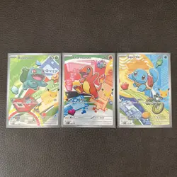 Pokemon First Partner Illustration Collection Series 1 Kanto Gen 1 Starters Set - Image 1