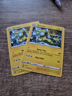 Pokemon TCG Zeraora Silver Tempest 056/195 Regular Rare ×2 - Image 1