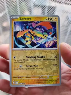 Zeraora - 057/162 - Reverse Holo Uncommon - SV5: Temporal Forces - Pokemon TCG - Image 1
