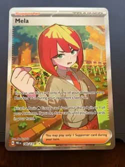 Mela 140/131 SV: Prismatic Evolutions Full Art Holo Trainer Pokemon TCG English - Image 1