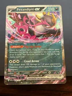 Fezandipiti ex 142/217 Me: Ascended Heroes Holo Pokemon - Image 1