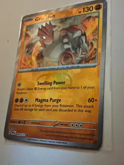 Pokemon Groudon Master Ball Pattern 049/131 Rare Holo Prismatic Evolutions - Image 2