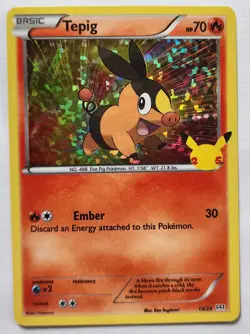 Tepig 13/25 | McDonald's Pokemon 25th Anniversary Celebrations | Pokemon TCG - Image 1