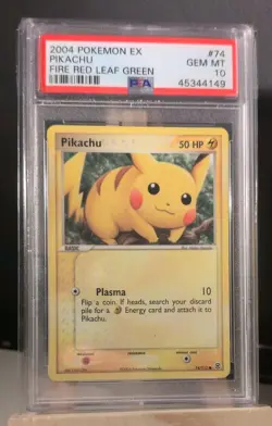 PSA 10 Pikachu 74/112 2004 Fire Red Leaf Green Pokemon TCG - Image 1
