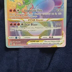 2022 Pokemon Brilliant Stars 174/172 Charizard VSTAR Rainbow Secret Rare - NM - Image 3