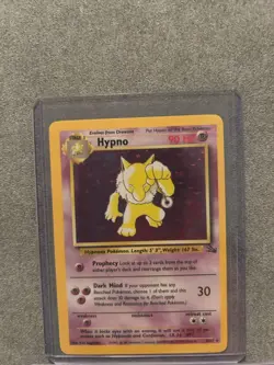 Pokemon TCG Hypno Fossil 8/62 Holo 1999-2000 Wizards Base Set Copyright Holo... - Image 1