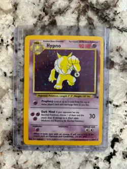Pokemon TCG Hypno Fossil 8/62 Holo 1999-2000 Wizards Base Set Copyright Holo... - Image 3