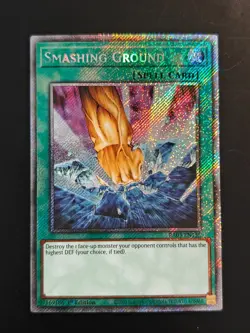 Yugioh Smashing Ground RA03-EN135 - Platinum Secret Rare PSR NM - Image 1