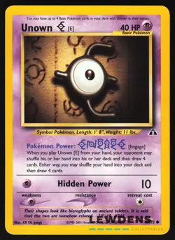 Unown E - 67/75 - Common - Neo Discovery - Pokemon Card - 2 - Image 1