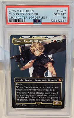 Magic the Gathering - Final Fantasy - Cloud Ex-SOLDIER #202 - PSA 10 - Image 1