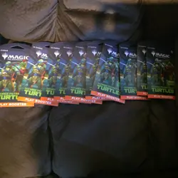 MTG: Teenage Mutant Ninja Turtles Play Booster Hanger Blisters x 10 - Image 1