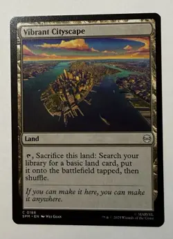 x1 Vibrant Cityscape SPM Spider-Man MTG 188 M/NM 1x - Image 1
