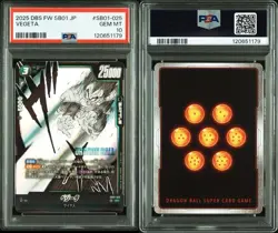 PSA 10 Vegeta SR SB01-025 2025 Dragon Ball Fusion World Card Japanese - Image 3