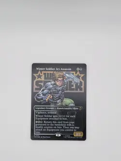 MTG Winter Soldier, Icy Assassin (Borderless) FOIL 377 - Marvel Super Heroes MSH - Image 1