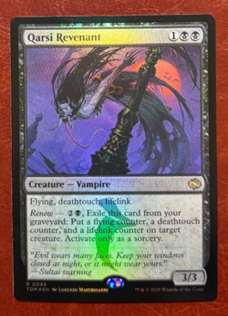 1x NM FOIL Qarsi Revenant - 0086 R TDM MTG Magic Never Played x1 - Image 1