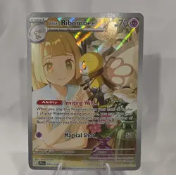 Pokemon Lillie's Ribombee Illustration Rare Holo 164/159 journey together - Image 1