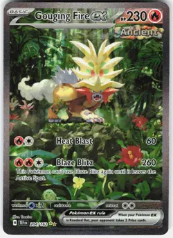 Pokemon Gouging Fire ex 204/162 Temporal Forces Pokemon Holo NM - Image 1
