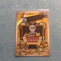 The Pokemon Company Gimmighoul 198/182 SV04 Paradox Rift Illus Rare Holo - Image 1