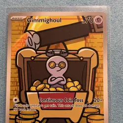 The Pokemon Company Gimmighoul 198/182 SV04 Paradox Rift Illus Rare Holo - Image 2