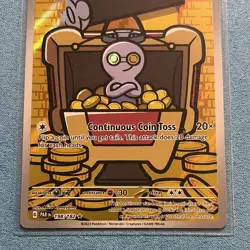 The Pokemon Company Gimmighoul 198/182 SV04 Paradox Rift Illus Rare Holo - Image 3