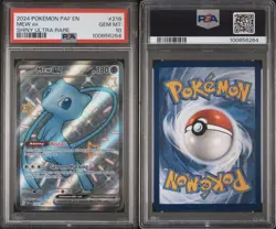 2024 POKEMON PAF EN-PALDEAN FATES SHINY ULTRA RARE #216 MEW EX PSA 10 - Image 2