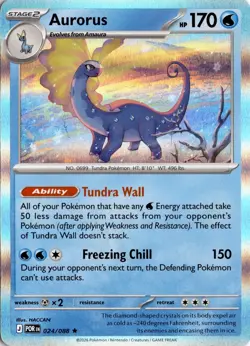 Aurorus - 024/088 ME03: Perfect Order Pokemon Card TCG - Image 1