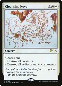 MTG - Cleansing Nova - Sketch Art - Secret Lair - Magic the Gathering - Image 1