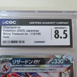 CGC 8.5 Charizard ex 115/190 Sv4a Shiny Treasure ex JP 2023 Holo Tera EX - Image 2