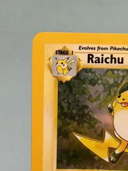 Pokemon TCG Raichu 14/62 Base Set Holo WOTC Vintage Rare Card MP-HP - Image 3