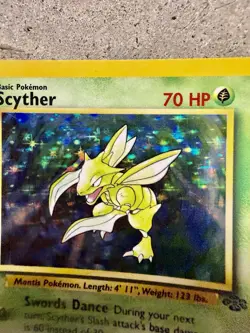 Pokemon Scyther 10/64 Holo Rare Jungle Unlimited WOTC 1999 Vintage TCG Card - Image 5