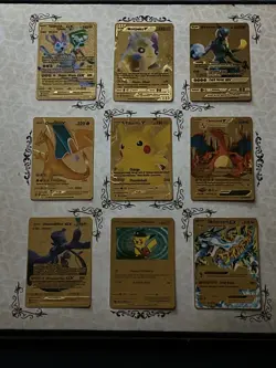 Pokemon Gold Holo Card Lot Of 27 Near Mint Cards All Different (proxies) - Image 1