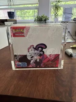 Pokemon TCG S&V DESTINED RIVALS Booster Box sealed w/ Acrylic case - Image 1