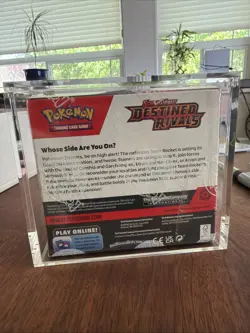 Pokemon TCG S&V DESTINED RIVALS Booster Box sealed w/ Acrylic case - Image 2
