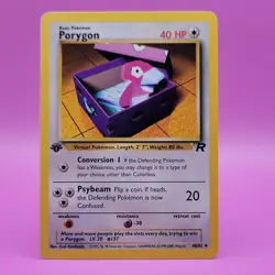 Wizards Pokemon TCG Porygon Team Rocket 48/82 Rare Unlimited English 40HP - Image 1