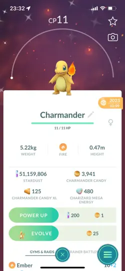 Pokemon Go Shiny Charmander ( Stage 1 ) - Image 1