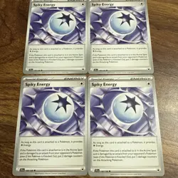 [4x Playset] Spiky Energy 159/159 Sv09: Journey Together Pokemon TCG - Image 1