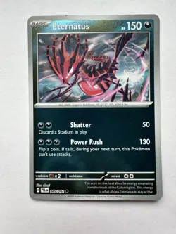 069/094 ETERNATUS REVERSE HOLO PHANTASMAL FLAMES POKEMON CARD - Image 1
