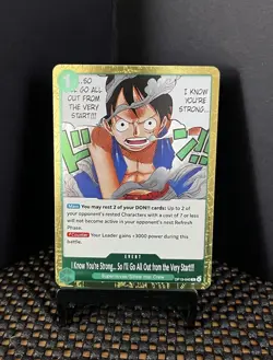OP TCG I Know You're Strong... OP13-040 Rare Event Near Mint English Lot of 3 - Image 4