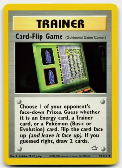 Card-Flip Game 92/111 Uncommon Neo Genesis Pokemon Unlimited Near Mint - Image 1