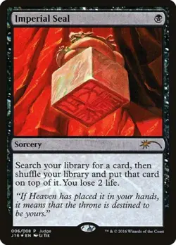MTG English Imperial Seal NM Foil Promos: Judge - Image 1