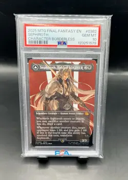 Sephiroth, Fabled SOLDIER (0382) (Borderless) Final Fantasy Non-Foil PSA 10 - Image 1