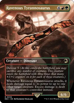 MTG Ravenous Tyrannosaurus (Borderless) - 18 / English / Near Mint - Image 1