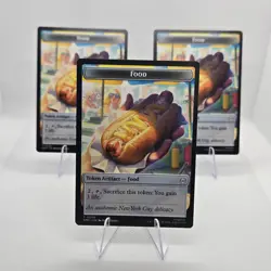 PreRelease NM MTG Magic the Gathering Spiderman Food Robot 05 & 06 x3 - Image 1